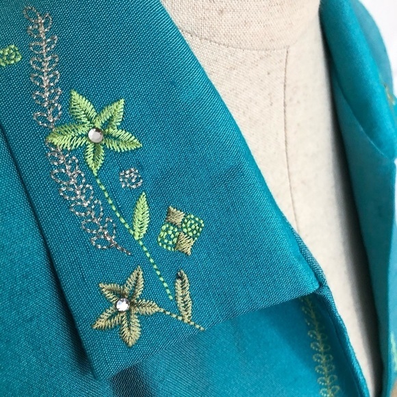 Nancy Bolen Embellished Open Front Fully Lined with Pockets - Picture 3 of 6